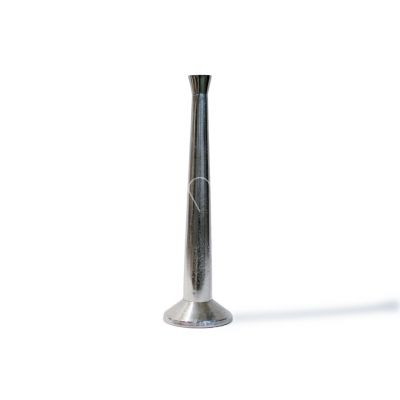 Kerzenhalter Säule Aluminium roh / NIckel 16x16x51 cm