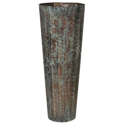 Vase ALU ROH/PATINA 63x63x152