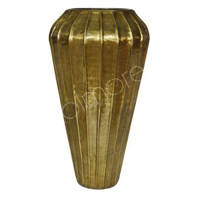 Vase ALU ROH/ANT.GOLD 66x66x125