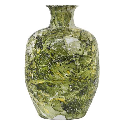 Vase grünes Mosaik IR 33x33x49
