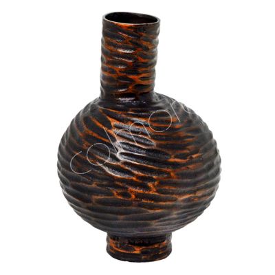 Vase ALU RAW/ANT.KUPFER BRONZE 23x23x35