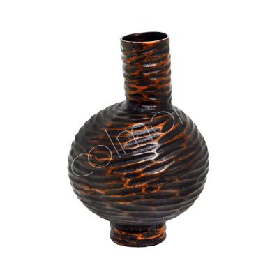 Vase ALU RAW/ANT.KUPFER BRONZE 17x17x25