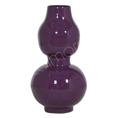 Vase dunkelviolett emailliert IR 21x21x35