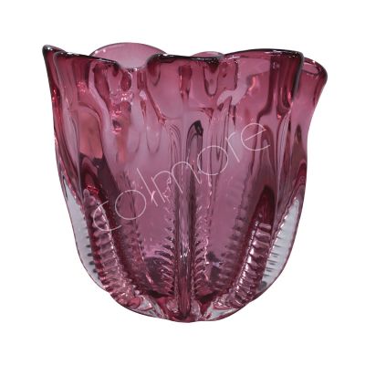 Vase mundgeblasen rosa 20x20x21