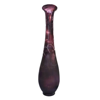 Vase mundgeblasen lila 24x24x98