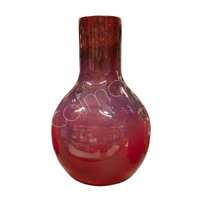 Vase Sonnenuntergang lila Emailleglas 24x24x39