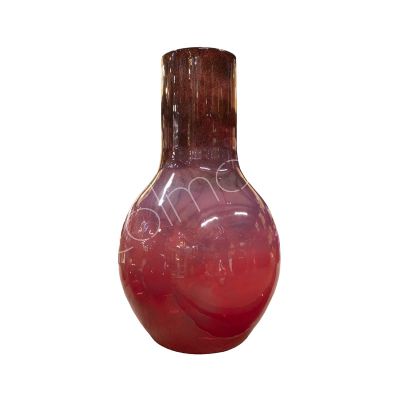 Vase Sonnenuntergang lila Emaille Glas19x19x28