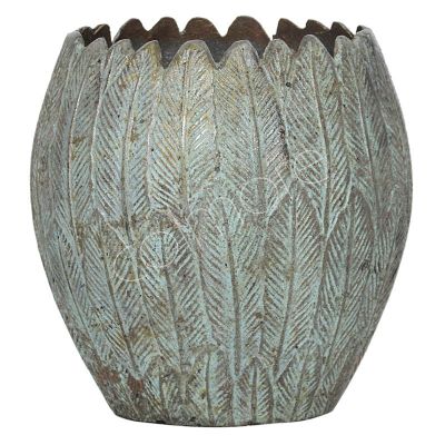 Vase ALU ROH/PATINA 25x18x25