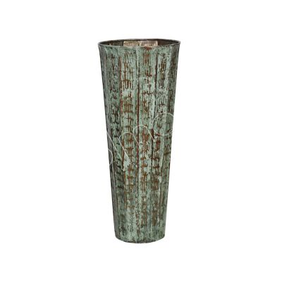 Vase ALU ROH/PATINA 25x25x60