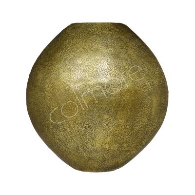 Vase ALU ROH/ANT.GOLD 93x32x91