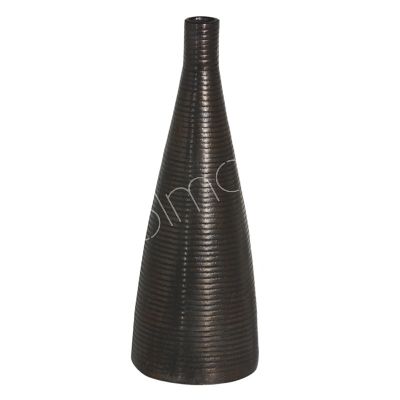 Vase ALU RAW/ANT.KUPFER BRONZE 17x17x60