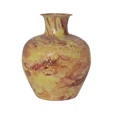 Vase gelbes Mosaik IR 33x33x41