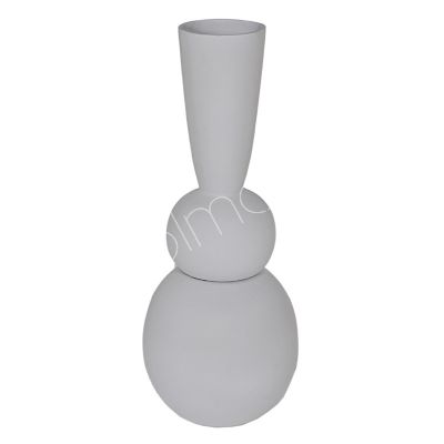 Vase ALU ROH/ELFENBEIN 25x25x61