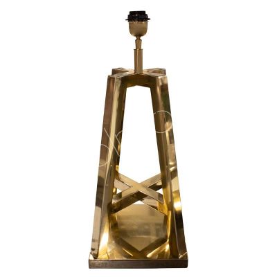 Tischlampe Edelstahl/GOLD 60cm