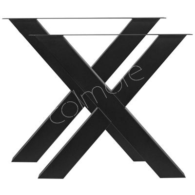 Bein X-Form schwarz SET/2 80x10x72
