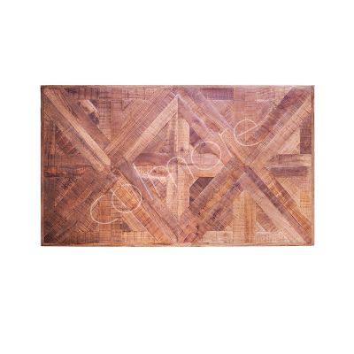 Tischplatte Lyon naturweiß Distressed Holz 120x70x4