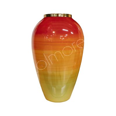 Vase Erdbeerkuchen Emailleglas 26x26x42