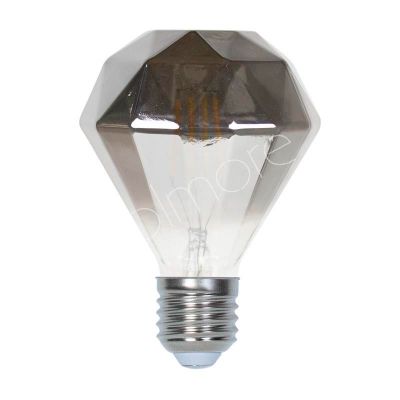 LED Diamant E27 4W grau 10x10x13