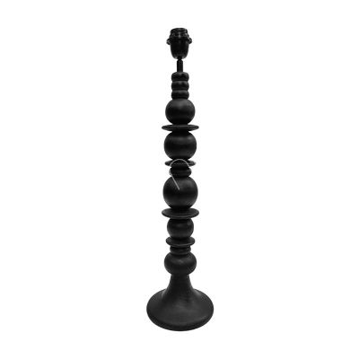 Tischlampe aus schwarzem Mangoholz 18x18x68
