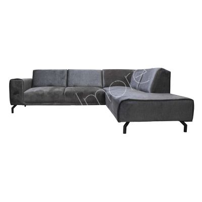 Sofa Oban Lounge R grau 275x225x75
