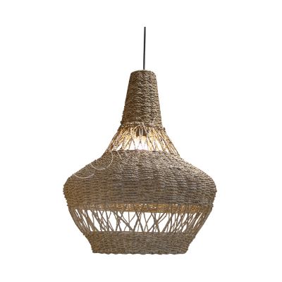 Deckenlampe Seegras natur 30x30x60