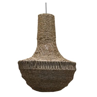 Deckenlampe Seegras natur 15x15x69