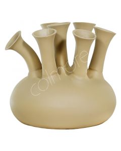 Vase 7 Mund ALU RAW/TAUPE 40x40x38