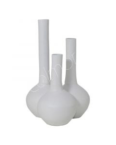 Vase 3/Mund ALU RAW/ELFENBEIN 28x28x45