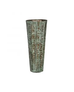Vase ALU ROH/PATINA 25x25x60