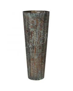 Vase ALU ROH/PATINA 63x63x152
