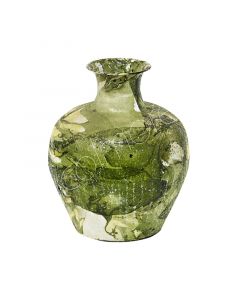 Vase grünes Mosaik IR 33x33x41