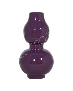 Vase dunkelviolett emailliert IR 21x21x35