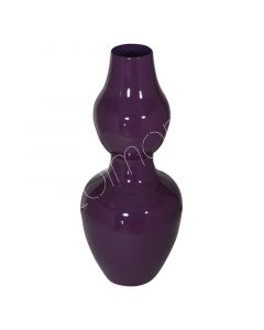 Vase dunkelviolett emailliert IR 20x20x46