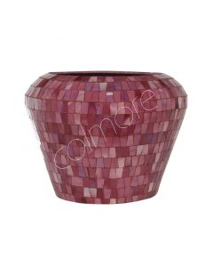 Vase mehrfarbig rosa Mosaik IR 28x28x20