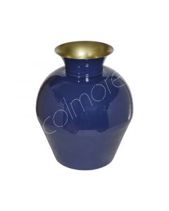Vase Indigo mit Goldmosaik IR 24x24x28