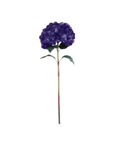 Blüte große Hortensie dunkelviolett 83cm