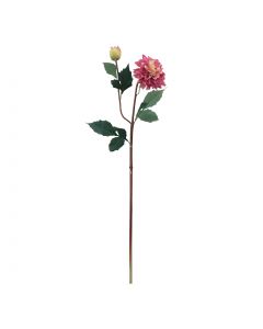 Blume Dahlie zart lila mit gelb 80cm