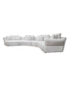 Sofa Elia, elfenbeinfarben, gemischt, 430x285x85