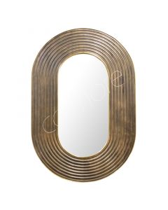Spiegel oval Mangoholz 140x4x90