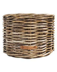 Korb rund Rattan grau 65x65x45