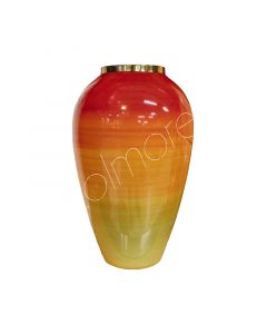 Vase Erdbeerkuchen Emailleglas 26x26x42