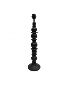 Tischlampe aus schwarzem Mangoholz 18x18x68
