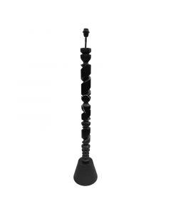 Stehlampe aus schwarzem Mangoholz 27x27x144