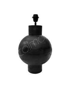 Tischlampe aus schwarzem Mangoholz 24x24x43