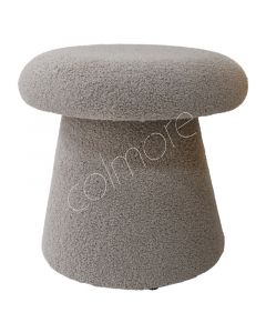 Hocker Pilz Taupe Boucle WO/VI 41x41x41